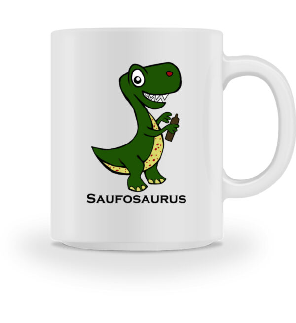 Saufosaurus Tasse mit Alkohol Motiv