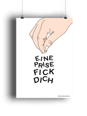 Fiese Sprüche Poster Arbeit Büro