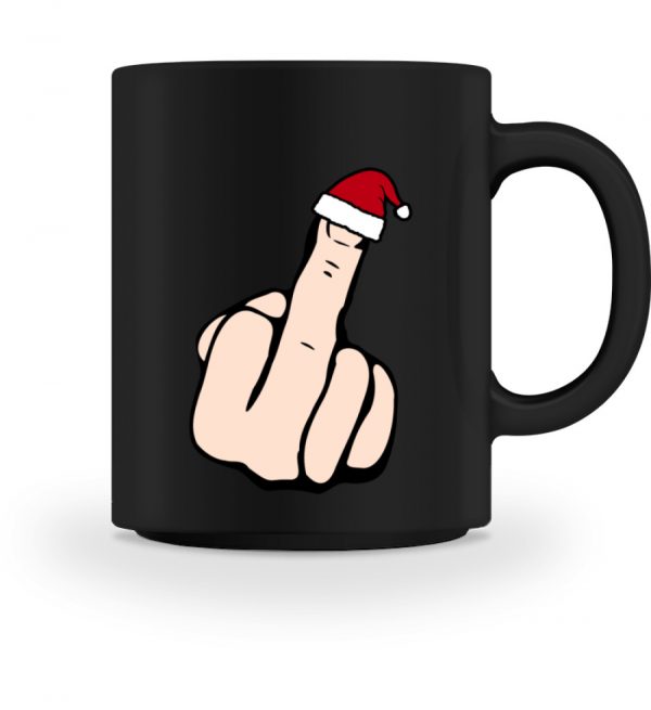 Gemeine Tasse als Weihnachtsgeschenk Mittelfinger