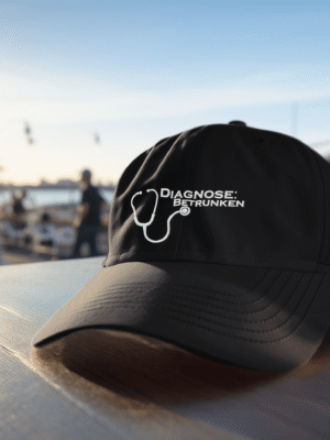 Kappe mit Spruch Diagnose Betrunken