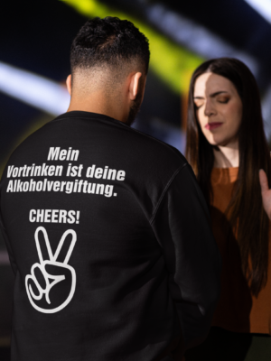 Pullover mit Spruch Alkohol lustig