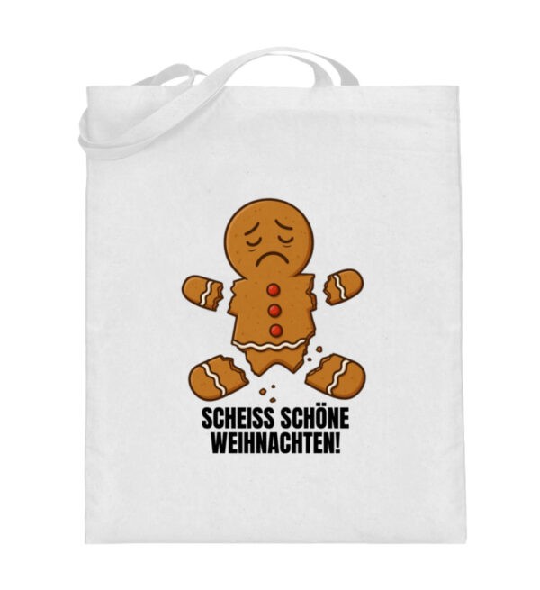 Scheiß Weihnachten - Tasse - Jutebeutel (mit langen Henkeln)-3