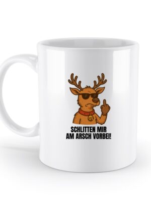 Schlitten-Rentier - Standard Tasse-3