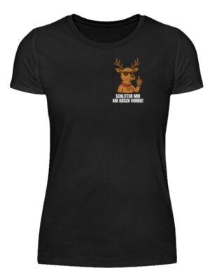 Schlitten mir am A**** vorbei - Weihanchten - Damenshirt-16