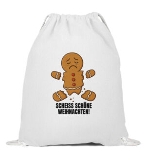 Scheiß Weihnachten - Tasse - Baumwoll Gymsac-3