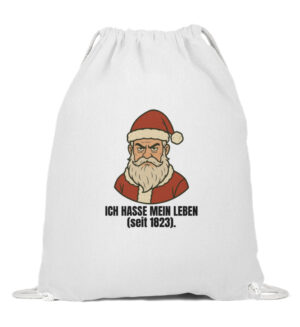 Hasse mein Leben - Weihnachtsmann - Baumwoll Gymsac-3