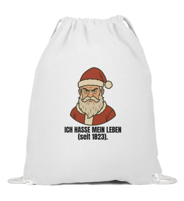 Hasse mein Leben - Weihnachtsmann - Baumwoll Gymsac-3