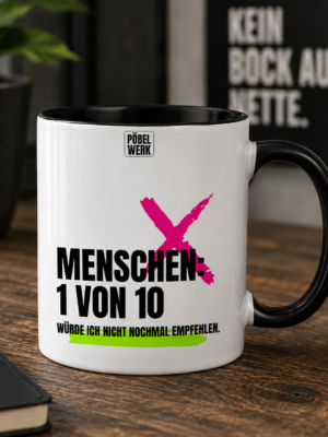 MENSCHEN – 1 VON 10 (Tasse zweifarbig)