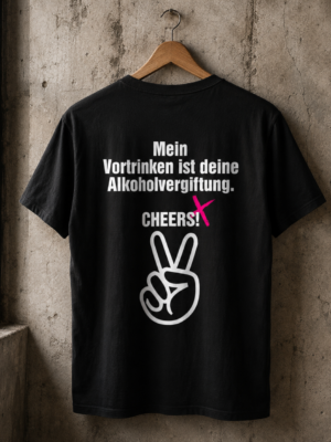MEIN VORTRINKEN IST DEINE ALKOHOLVERGIFTUNG. CHEERS! (Herrenshirt)